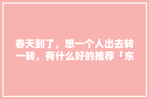 春天到了，想一个人出去转一转，有什么好的推荐「东平至云南旅游攻略路线」 春天到了，想一个人出去转一转，有什么好的推荐「东平至云南旅游攻略路线」 教育法律