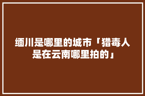 缅川是哪里的城市「猎毒人是在云南哪里拍的」 缅川是哪里的城市「猎毒人是在云南哪里拍的」 美食菜谱