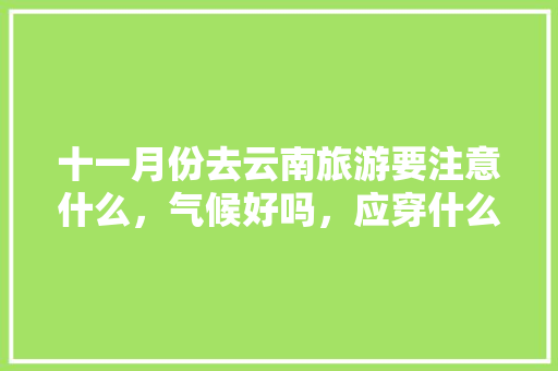 十一月份去云南旅游要注意什么，气候好吗，应穿什么衣服去好些？谢谢「十一去云南旅游攻略图片」 十一月份去云南旅游要注意什么，气候好吗，应穿什么衣服去好些？谢谢「十一去云南旅游攻略图片」 手机电脑