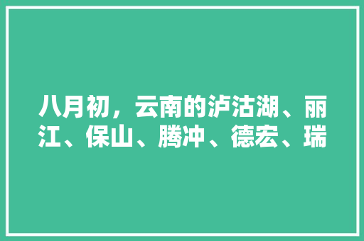 八月初，云南的泸沽湖、丽江、保山、腾冲、德宏、瑞丽和西双版纳，九天自由行怎么规划路线「云南旅游攻略八月去哪里好」 八月初，云南的泸沽湖、丽江、保山、腾冲、德宏、瑞丽和西双版纳，九天自由行怎么规划路线「云南旅游攻略八月去哪里好」 手机电脑