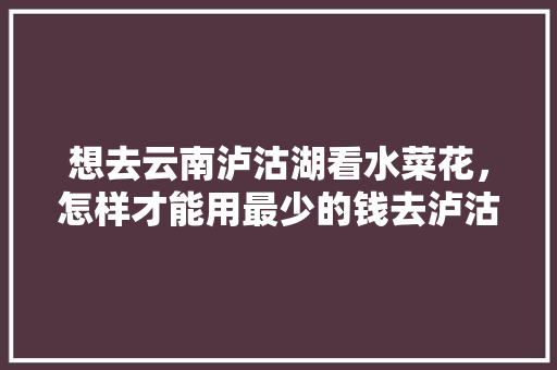 想去云南泸沽湖看水菜花，怎样才能用最少的钱去泸沽湖玩呢「云南泸沽湖穿什么衣服」 想去云南泸沽湖看水菜花，怎样才能用最少的钱去泸沽湖玩呢「云南泸沽湖穿什么衣服」 健康母婴
