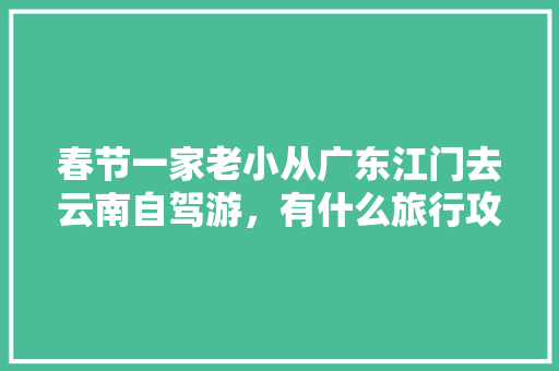 春节一家老小从广东江门去云南自驾游，有什么旅行攻略「云南旅游多人游攻略图片」 春节一家老小从广东江门去云南自驾游，有什么旅行攻略「云南旅游多人游攻略图片」 旅游攻略