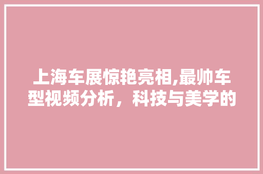 上海车展惊艳亮相,最帅车型视频分析，科技与美学的完美融合 上海车展惊艳亮相,最帅车型视频分析，科技与美学的完美融合 汽车常识