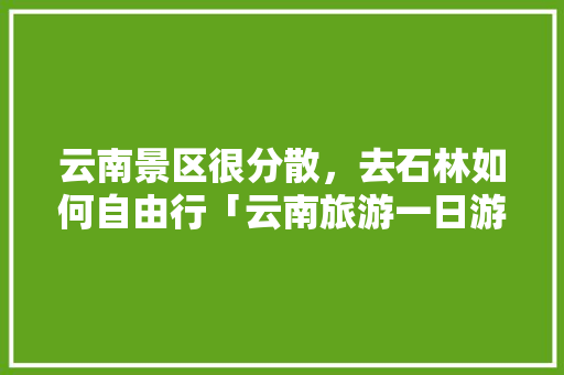 云南景区很分散，去石林如何自由行「云南旅游一日游自游攻略大全」 云南景区很分散，去石林如何自由行「云南旅游一日游自游攻略大全」 汽车常识