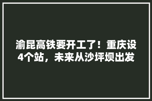 渝昆高铁要开工了！重庆设4个站，未来从沙坪坝出发到昆明只需2小时, 你怎么看,重庆到云南旅游攻略高铁路线 渝昆高铁要开工了！重庆设4个站，未来从沙坪坝出发到昆明只需2小时, 你怎么看,重庆到云南旅游攻略高铁路线 美食菜谱
