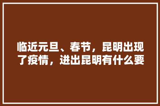 临近元旦、春节，昆明出现了疫情，进出昆明有什么要求,春节游云南旅游攻略图片大全 临近元旦、春节，昆明出现了疫情，进出昆明有什么要求,春节游云南旅游攻略图片大全 旅游攻略