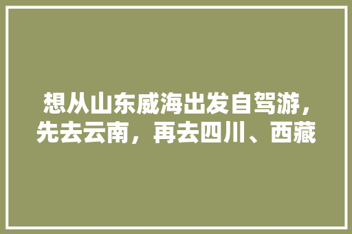 想从山东威海出发自驾游，先去云南，再去四川、西藏、青海，最后回山东，有哪些线路推荐,9日云南旅游攻略路线图片 想从山东威海出发自驾游，先去云南，再去四川、西藏、青海，最后回山东，有哪些线路推荐,9日云南旅游攻略路线图片 教育法律