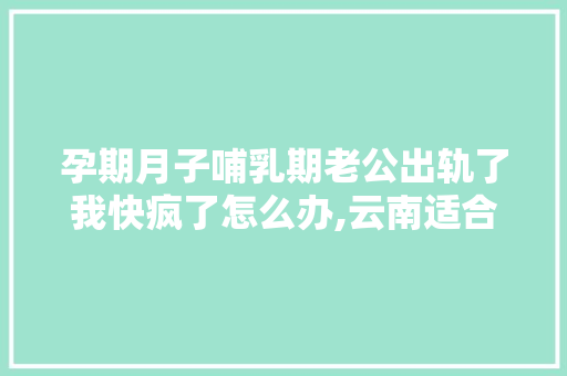 孕期月子哺乳期老公出轨了我快疯了怎么办,云南适合孕妇旅游的地方 孕期月子哺乳期老公出轨了我快疯了怎么办,云南适合孕妇旅游的地方 汽车常识