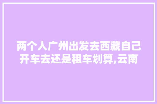 两个人广州出发去西藏自己开车去还是租车划算,云南旅游包车自由行攻略图 两个人广州出发去西藏自己开车去还是租车划算,云南旅游包车自由行攻略图 手机电脑