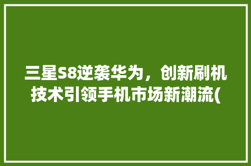 三星S8逆袭华为，创新刷机技术引领手机市场新潮流(三星s8刷华为) 手机电脑