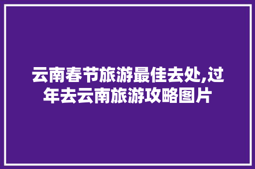云南春节旅游最佳去处,过年去云南旅游攻略图片 云南春节旅游最佳去处,过年去云南旅游攻略图片 汽车常识