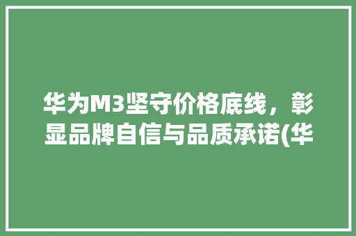 华为M3坚守价格底线，彰显品牌自信与品质承诺(华为m3不降价) 手机电脑