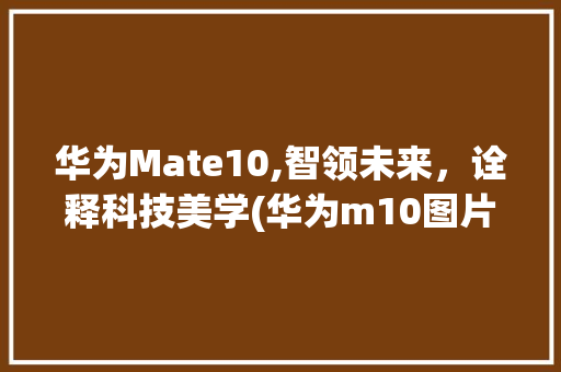 华为Mate10,智领未来，诠释科技美学(华为m10图片) 手机电脑