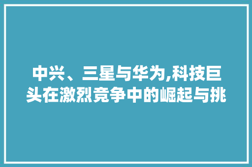 中兴、三星与华为,科技巨头在激烈竞争中的崛起与挑战(中兴与三星华为) 手机电脑