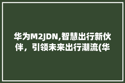 华为M2JDN,智慧出行新伙伴，引领未来出行潮流(华为m2jdn) 旅游攻略