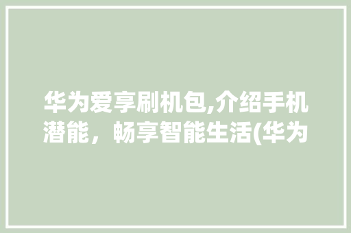 华为爱享刷机包,介绍手机潜能，畅享智能生活(华为爱享刷机包) 汽车常识