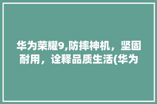 华为荣耀9,防摔神机，坚固耐用，诠释品质生活(华为荣耀9怕摔) 美食菜谱