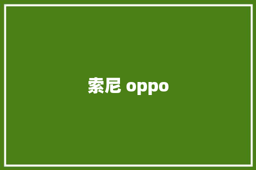 索尼 oppo 手机电脑