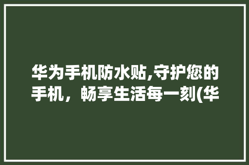 华为手机防水贴,守护您的手机，畅享生活每一刻(华为手机防水贴) 旅游攻略