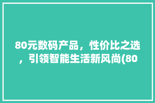 80元数码产品，性价比之选，引领智能生活新风尚(80元的数码产品)