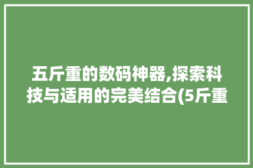 五斤重的数码神器,探索科技与适用的完美结合(5斤重的数码产品) 美食菜谱