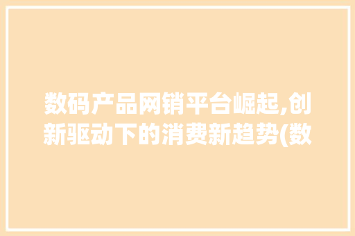 数码产品网销平台崛起,创新驱动下的消费新趋势(数码产品网销平台) 健康母婴