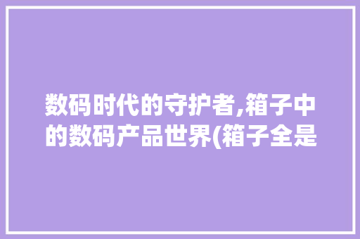 数码时代的守护者,箱子中的数码产品世界(箱子全是数码产品) 时尚穿搭