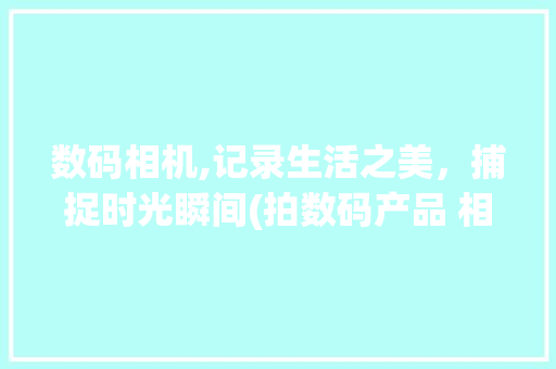 数码相机,记录生活之美，捕捉时光瞬间(拍数码产品 相机) 时尚穿搭