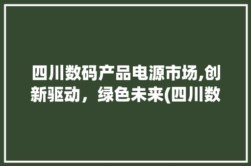 四川数码产品电源市场,创新驱动，绿色未来(四川数码产品电源) 旅游攻略