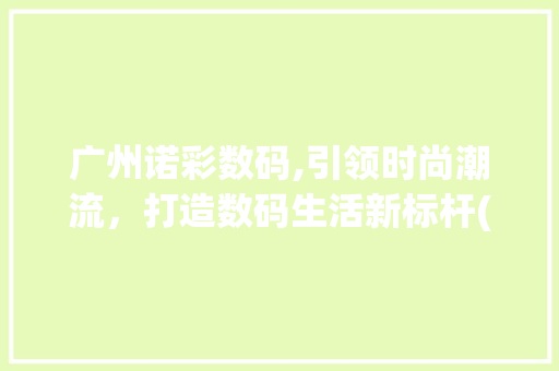 广州诺彩数码,引领时尚潮流，打造数码生活新标杆(广州诺彩数码产品)