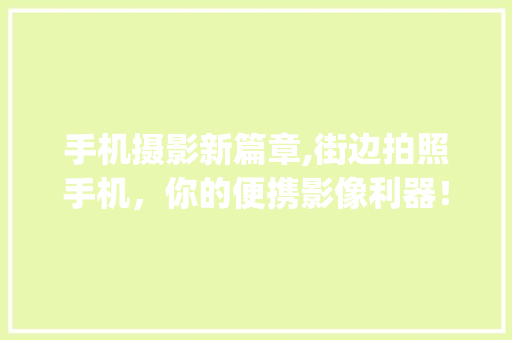 手机摄影新篇章,街边拍照手机，你的便携影像利器！(街边拍照手机)