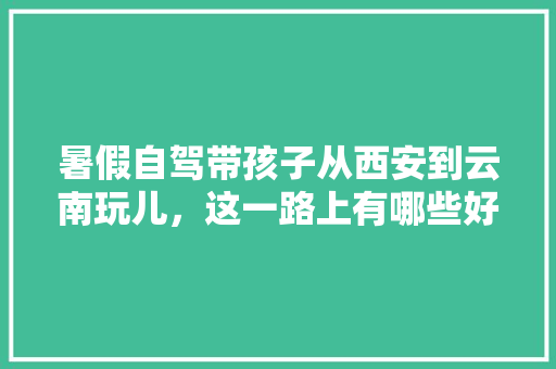 暑假自驾带孩子从西安到云南玩儿，这一路上有哪些好玩儿推荐吗「西安到云南旅游攻略6月份」 暑假自驾带孩子从西安到云南玩儿，这一路上有哪些好玩儿推荐吗「西安到云南旅游攻略6月份」 健康母婴