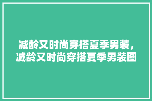 减龄又时尚穿搭夏季男装，减龄又时尚穿搭夏季男装图片。 减龄又时尚穿搭夏季男装，减龄又时尚穿搭夏季男装图片。 时尚穿搭