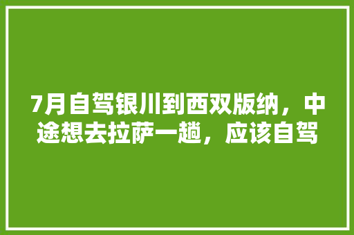 7月自驾银川到西双版纳，中途想去拉萨一趟，应该自驾还是坐高铁「宁夏自驾到云南旅游攻略路线」 7月自驾银川到西双版纳，中途想去拉萨一趟，应该自驾还是坐高铁「宁夏自驾到云南旅游攻略路线」 旅游攻略